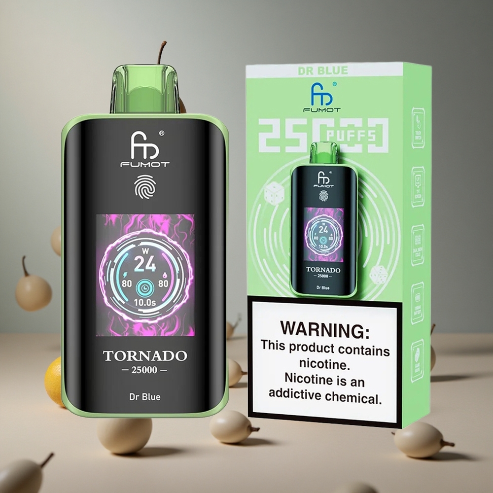 Fumot Tornado 25000 Pufuri Dr Albastru Ecran HD Baterie 700mAh Reîncărcabilă Romania wholesale