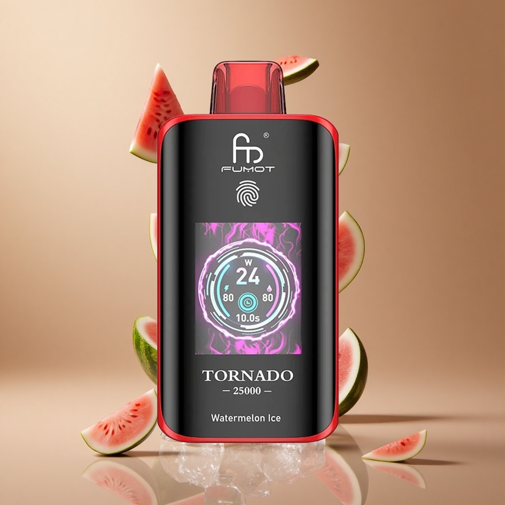 Fumot Tornado 25000 Pufuri E-lichid Pre-umplut 20ml Gheață Pepene Verde Romania wholesale Fumot Tornado 25000 Pufuri E-lichid Pre-umplut 20ml Gheață Pepene Verde Romania wholesale