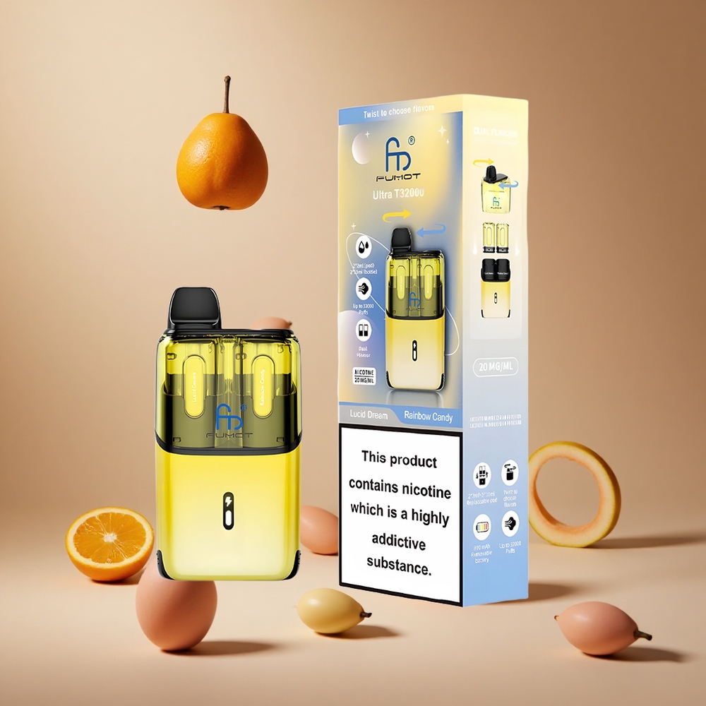 Fumot Ultra T32000 32000 de Pufuri Dulciuri curcubeu Baterie 800mAh Romania wholesale