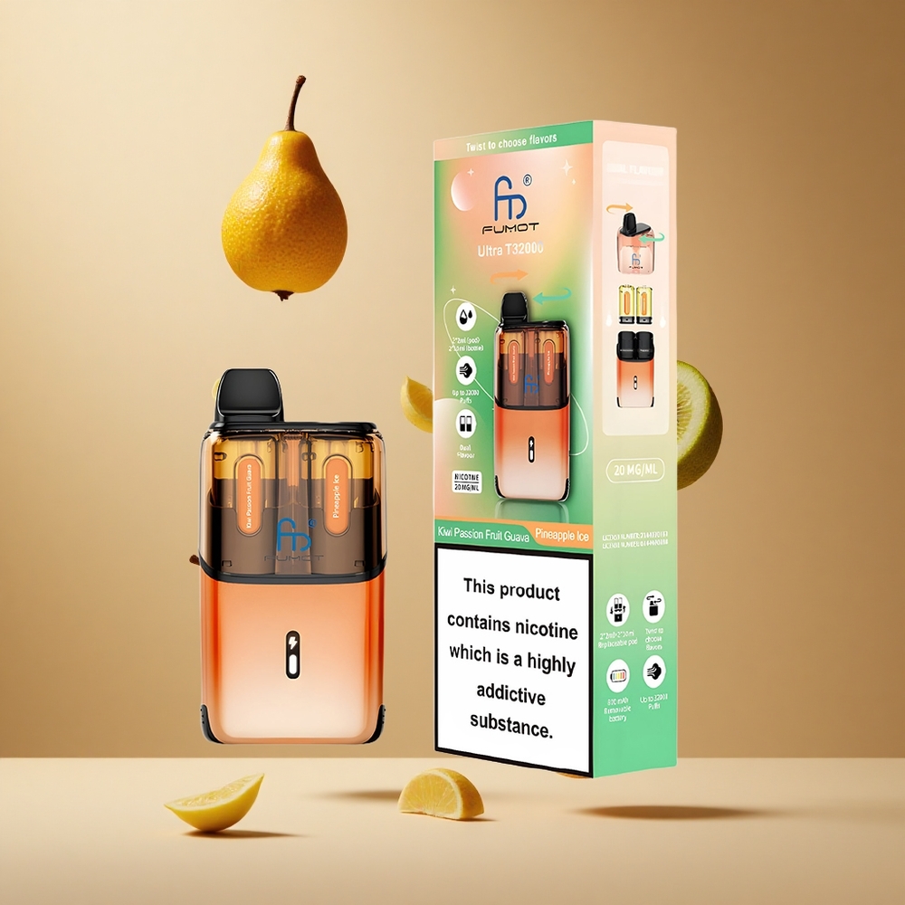 Fumot Ultra T32000 32000 de Pufuri Kiwi Fructul Pasiei Guava - Ananas Gheață Baterie 800mAh Romania wholesale