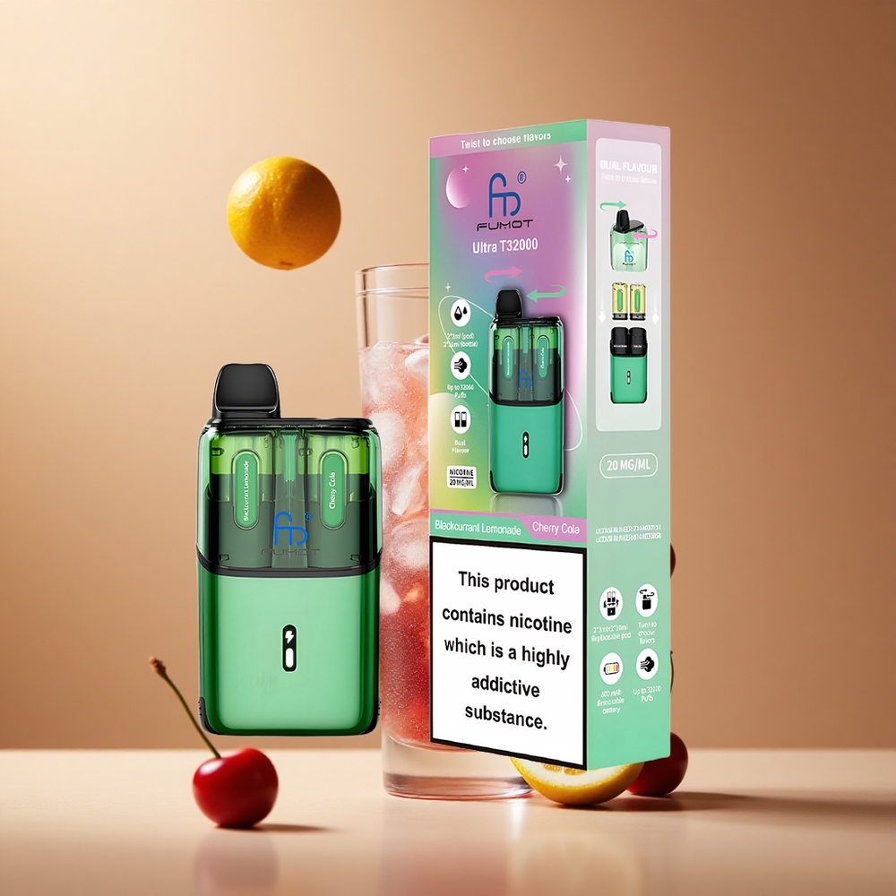 Fumot Ultra T32000 32000 de Pufuri Zmeură Limonadă-Cola de Cireș Baterie 800mAh Romania wholesale