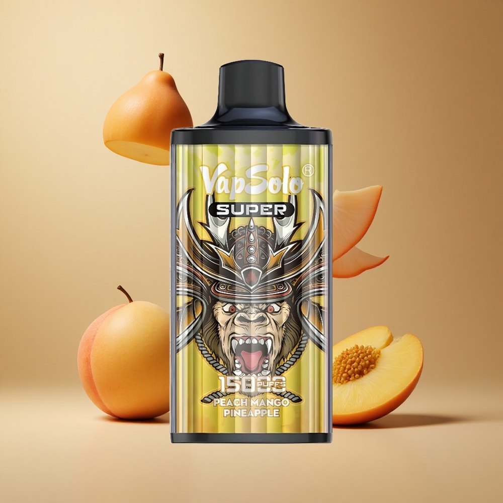 Vapsolo Super 15000 Pufuri 40ml Ananas Mango piersică Port Type-C Romania wholesale Vapsolo Super 15000 Pufuri 40ml Ananas Mango piersică Port Type-C Romania wholesale