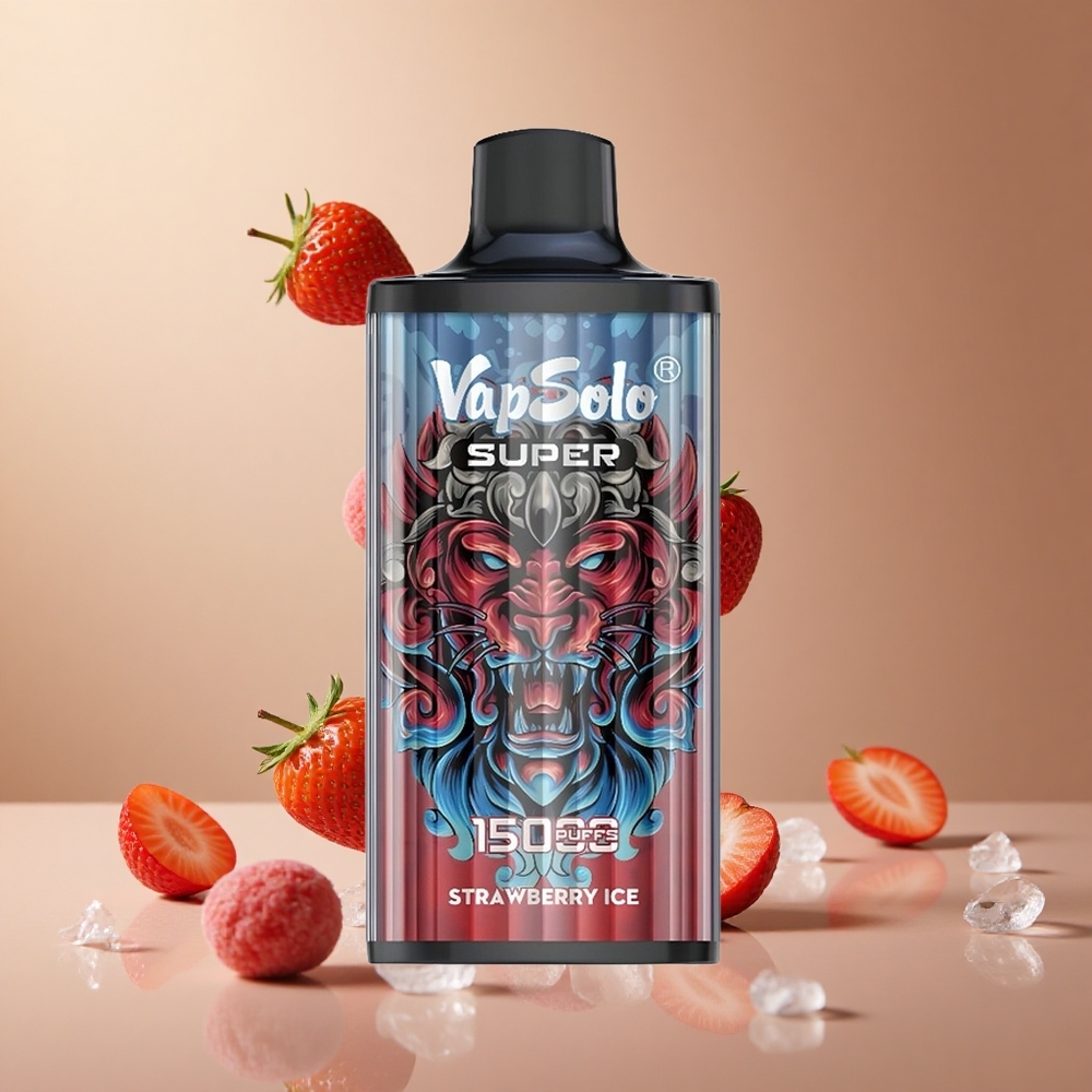 Vapsolo Super 15000 Pufuri 40ml E-Lichid Capsuni Înghețate Romania wholesale Vapsolo Super 15000 Pufuri 40ml E-Lichid Capsuni Înghețate Romania wholesale