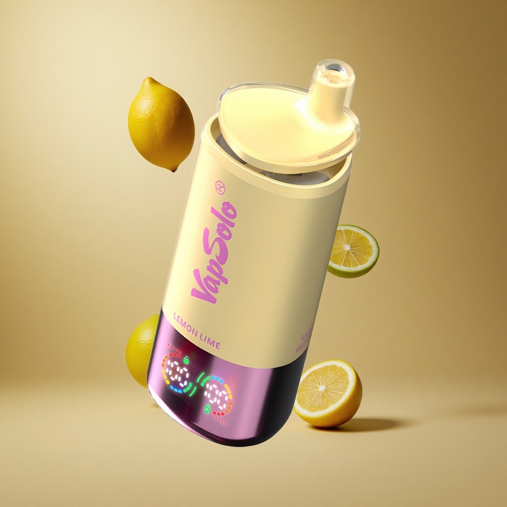 VapSolo Triple 30000 Pufuri Aromă Lămâie Lime Lichid 40ml Port Type-C Romania wholesale