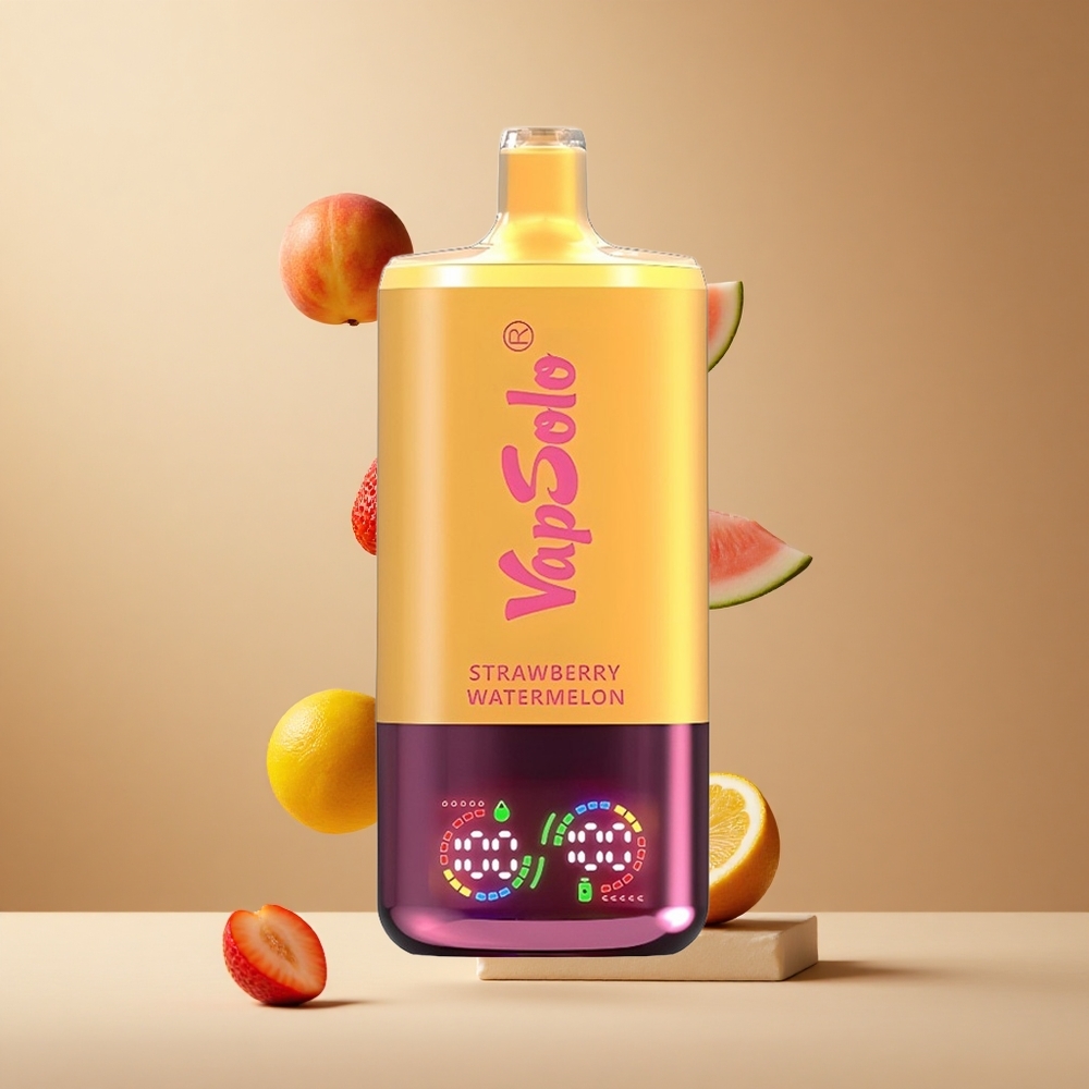 VapSolo Triple 30000 Pufuri Capsuni Pepene & L piersică 40ml lichid Nicotină 20 mg/ml & 50 mg/ml Romania wholesale VapSolo Triple 30000 Pufuri Capsuni Pepene & L piersică 40ml lichid Nicotină 20 mg/ml & 50 mg/ml Romania wholesale