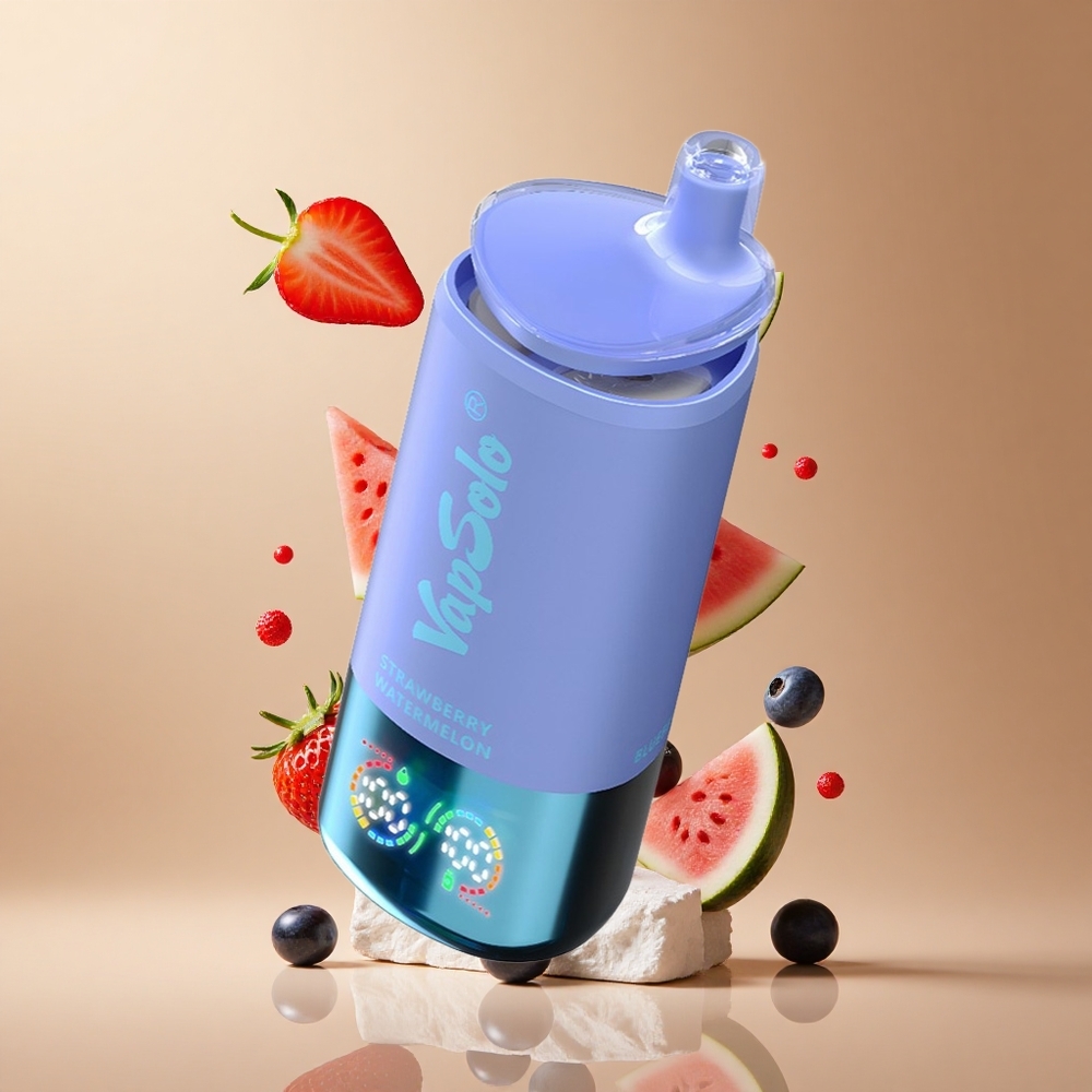 VapSolo Triple 30000 Pufuri Capsuni Pepene Verde & Afine Gheață 40ml Lichid Nicotină 20 mg/ml & 50 mg/ml Romania wholesale