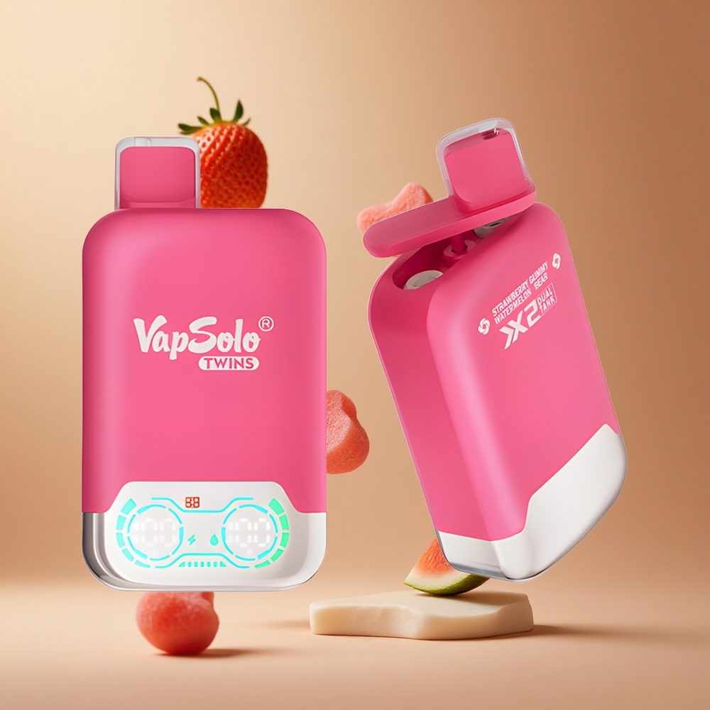 Vapsolo Twins 20000 Pufuri Capsa Dispozabila Capsuni Pepene Gummy Bear Port incarcare Type-C Romania wholesale Vapsolo Twins 20000 Pufuri Capsa Dispozabila Capsuni Pepene Gummy Bear Port incarcare Type-C Romania wholesale