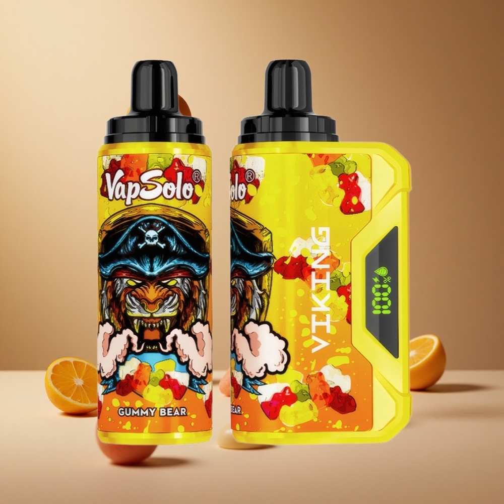 VapSolo VIKING 12000 Pufuri Vape Dispozabil Gummy Bear (Ursuleți) 22ml Nicotină 20 mg/ml & 50 mg/ml Romania wholesale