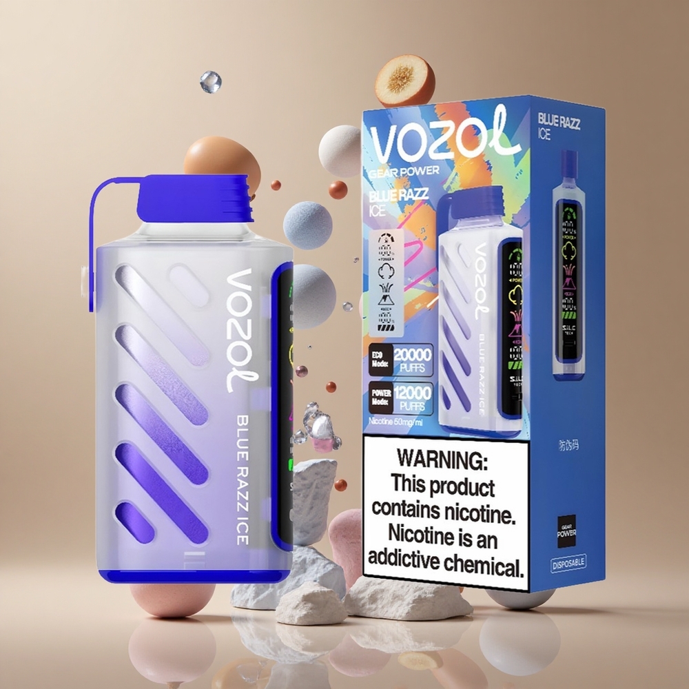 VOZOL Gear Power 20000 Pufuri Afine Gheață Albastră S.i.L.C. Tech 20mL Romania wholesale