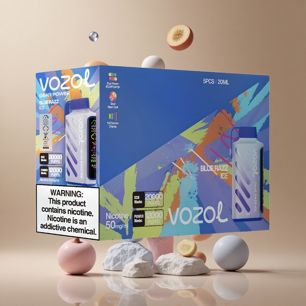 VOZOL Gear Power 20000 Pufuri Afine Gheață Albastră S.i.L.C. Tech 20mL Romania wholesale