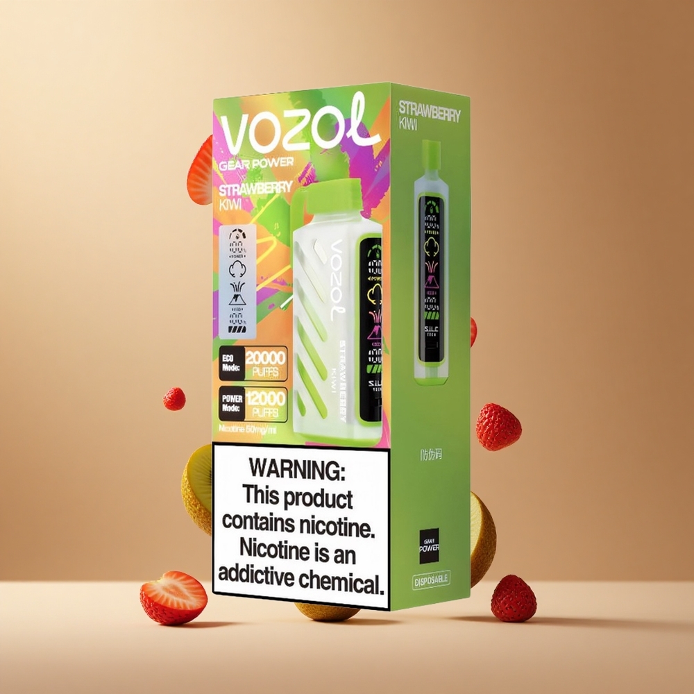 VOZOL Gear Power 20000 Pufuri Capsuni Kiwi Tehnologie: S.i.L.C. Tech Ecran Complet Romania wholesale