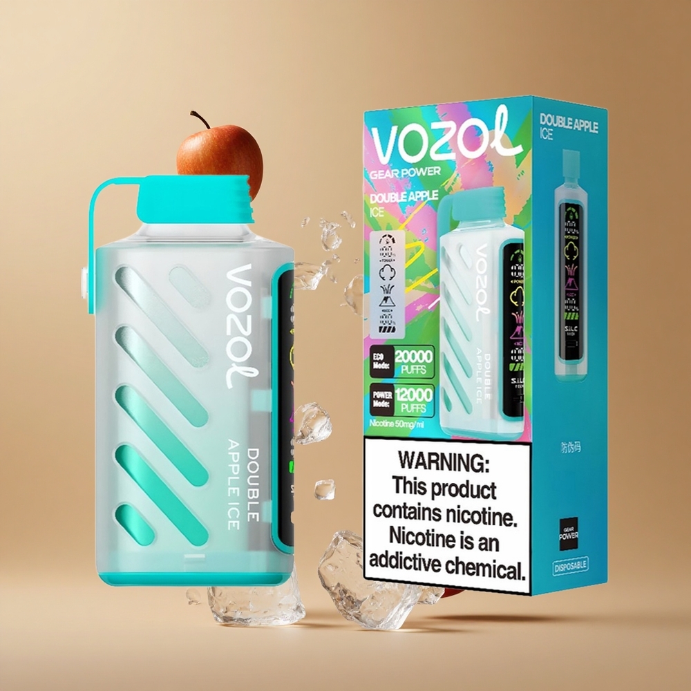 VOZOL Gear Power 20000 Pufuri Măr Dublu Gheață Tehnologie S.i.L.C. Tech Capacitate Lichid 20mL Romania wholesale