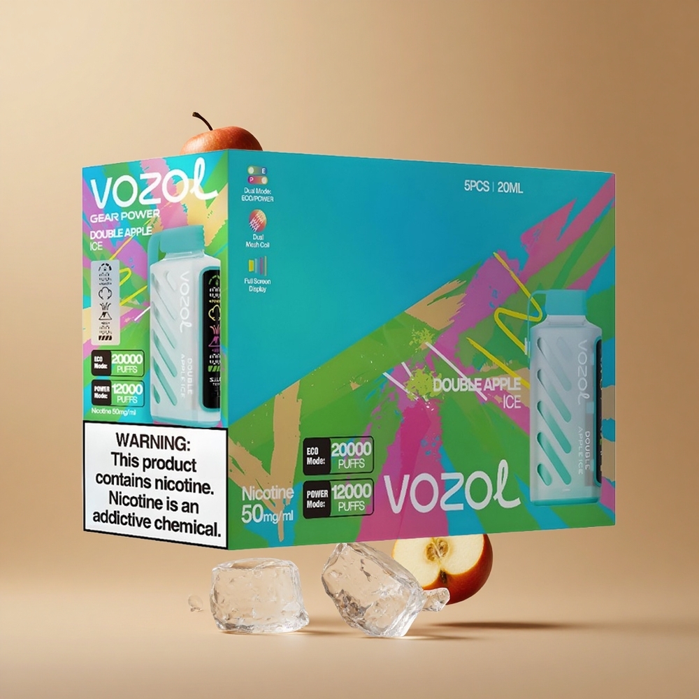 VOZOL Gear Power 20000 Pufuri Măr Dublu Gheață Tehnologie S.i.L.C. Tech Capacitate Lichid 20mL Romania wholesale