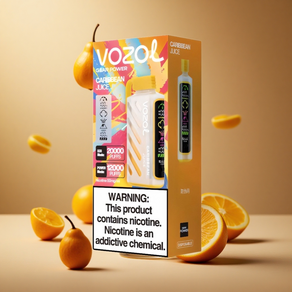 VOZOL Gear Power 20000 Pufuri Suc Caribbean Tehnologie S.i.L.C. și Dual Mesh Coil Romania wholesale