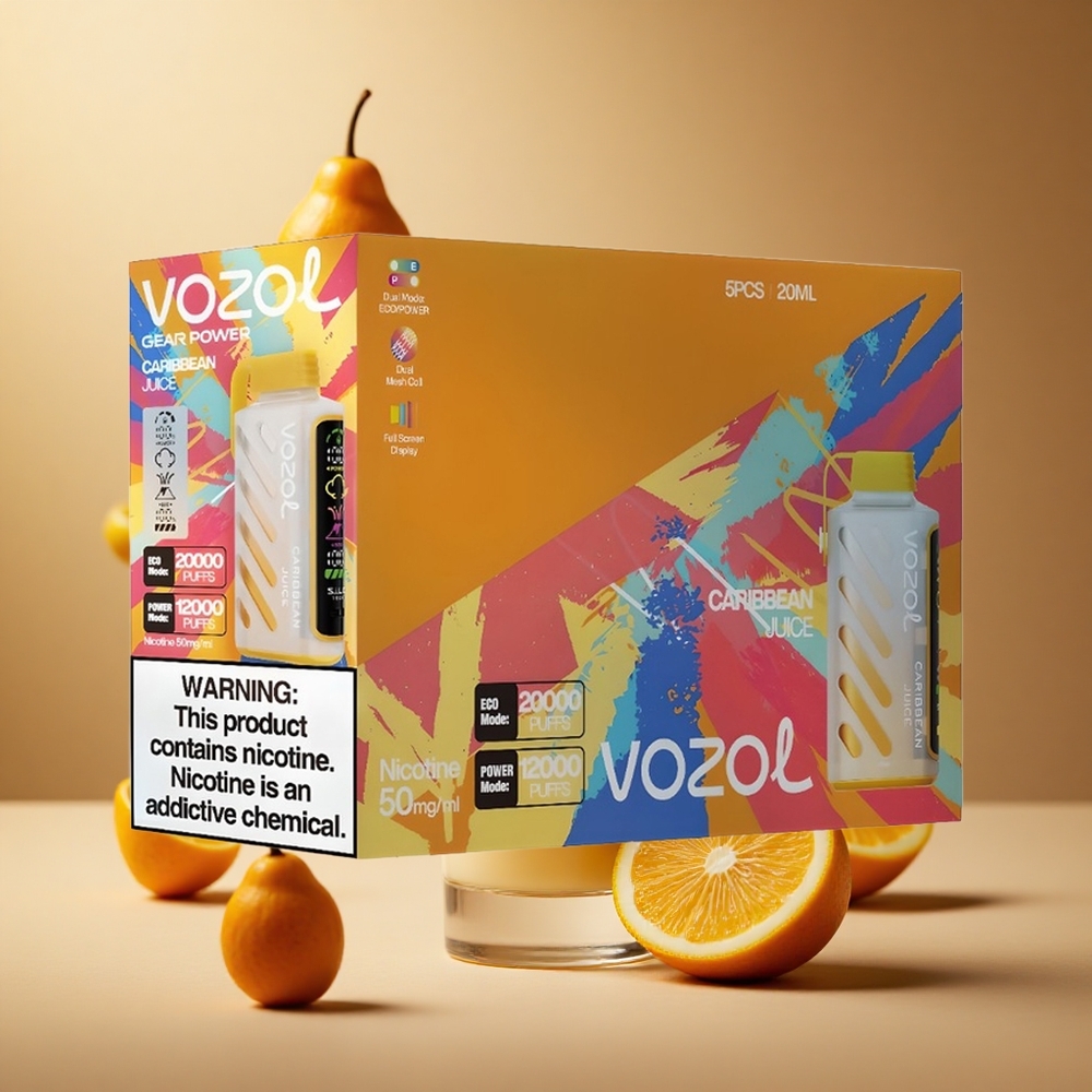 VOZOL Gear Power 20000 Pufuri Suc Caribbean Tehnologie S.i.L.C. și Dual Mesh Coil Romania wholesale