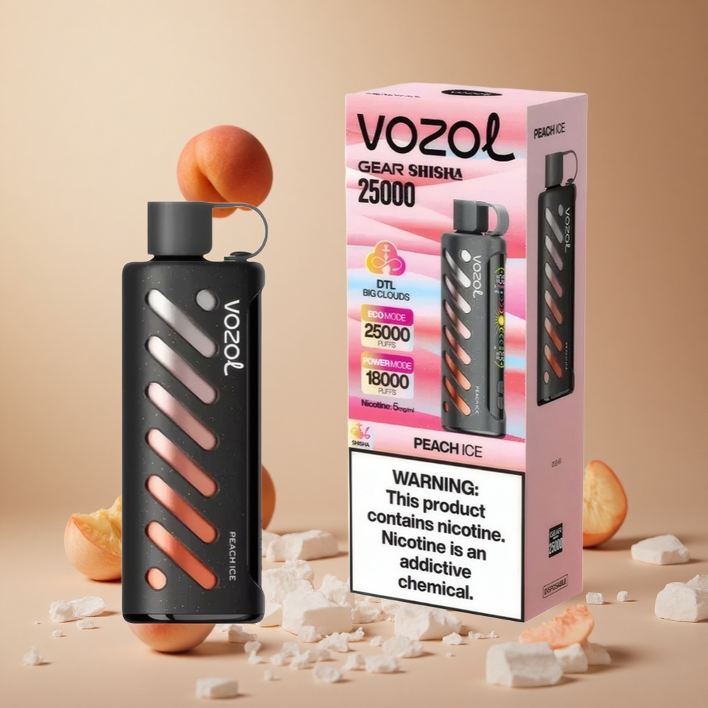 VOZOL Gear Shisha 25000 Pufuri 30 Arome Delicioase Bucașă Gheață România wholesale
