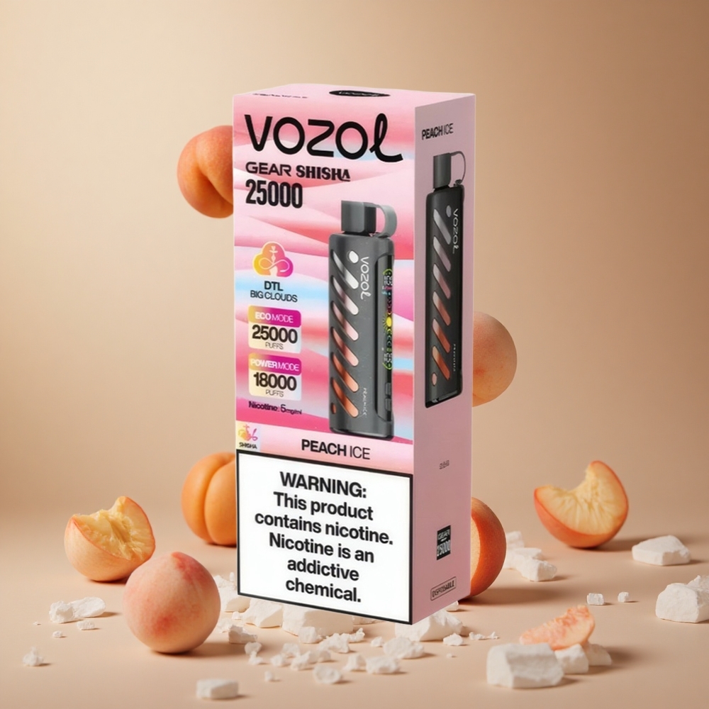 VOZOL Gear Shisha 25000 Pufuri 30 Arome Delicioase Bucașă Gheață România wholesale