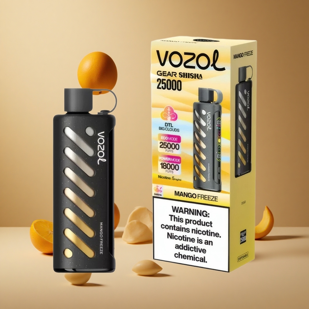 VOZOL Gear Shisha 25000 Pufuri Aroma Mango Înghețat 30 Arome Delicioase S.i.L.C Tech Romania wholesale