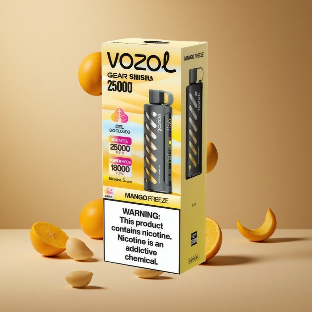 VOZOL Gear Shisha 25000 Pufuri Aroma Mango Înghețat 30 Arome Delicioase S.i.L.C Tech Romania wholesale