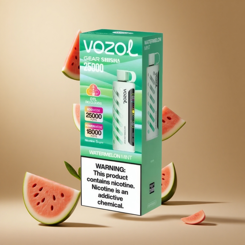 VOZOL Gear Shisha 25000 Pufuri Aroma Pepene Verde Mentă 30 de Arome S.i.L.C Tech Romania wholesale