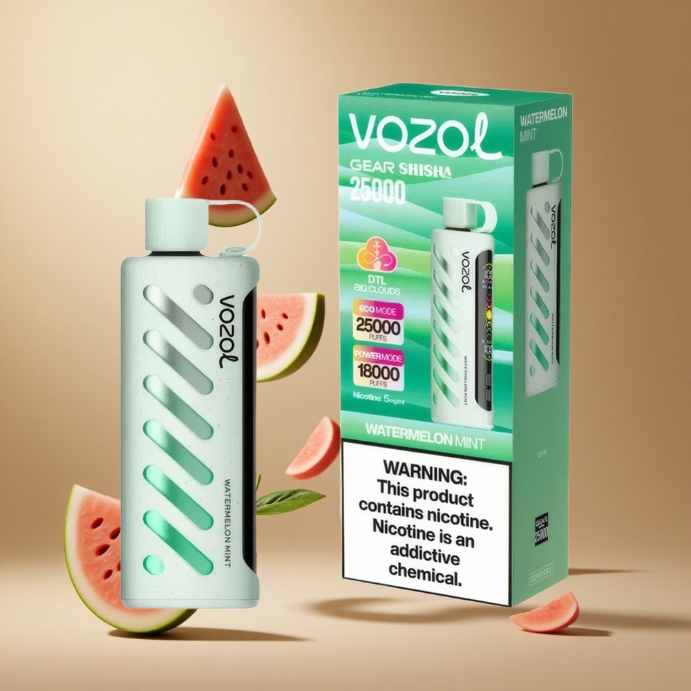 VOZOL Gear Shisha 25000 Pufuri Aroma Pepene Verde Mentă 30 de Arome S.i.L.C Tech Romania wholesale