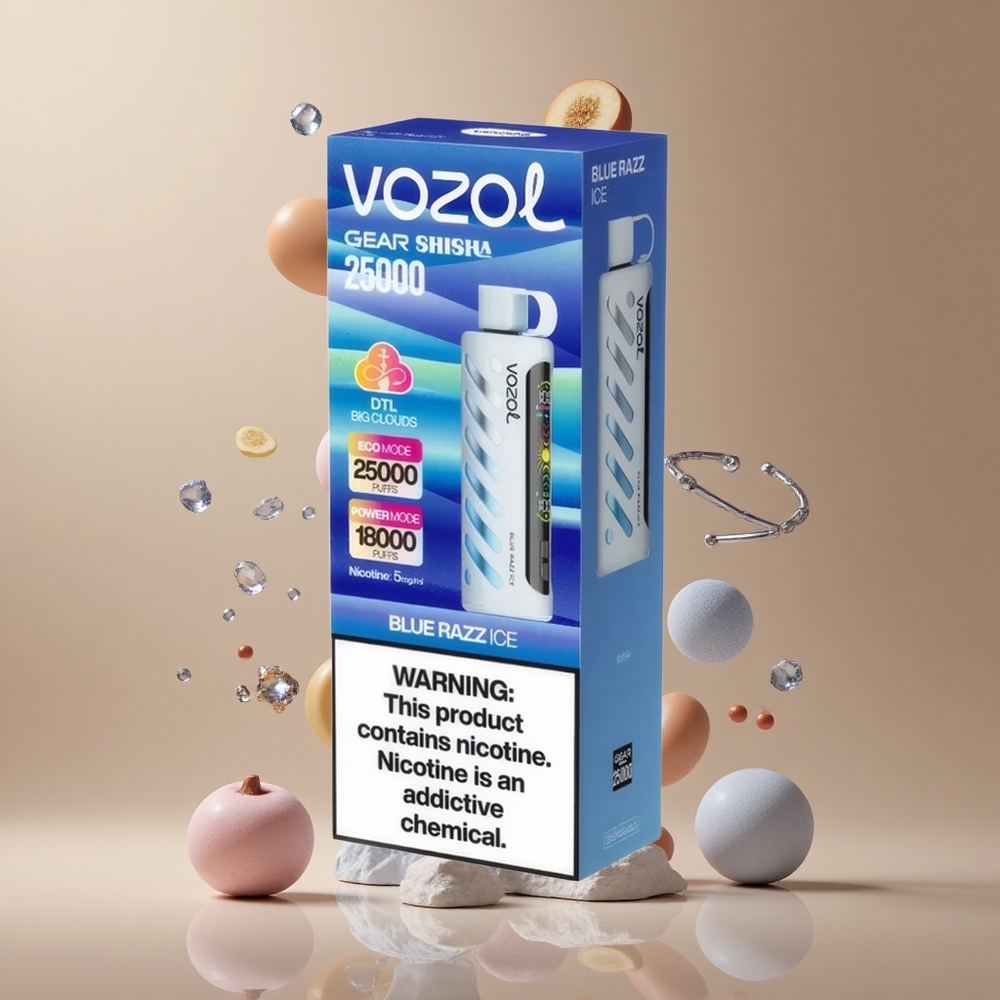 VOZOL Gear Shisha 25000 Pufuri Aroma Zăpadă de Afine Albastre Tehnologie S.i.L.C Romania wholesale