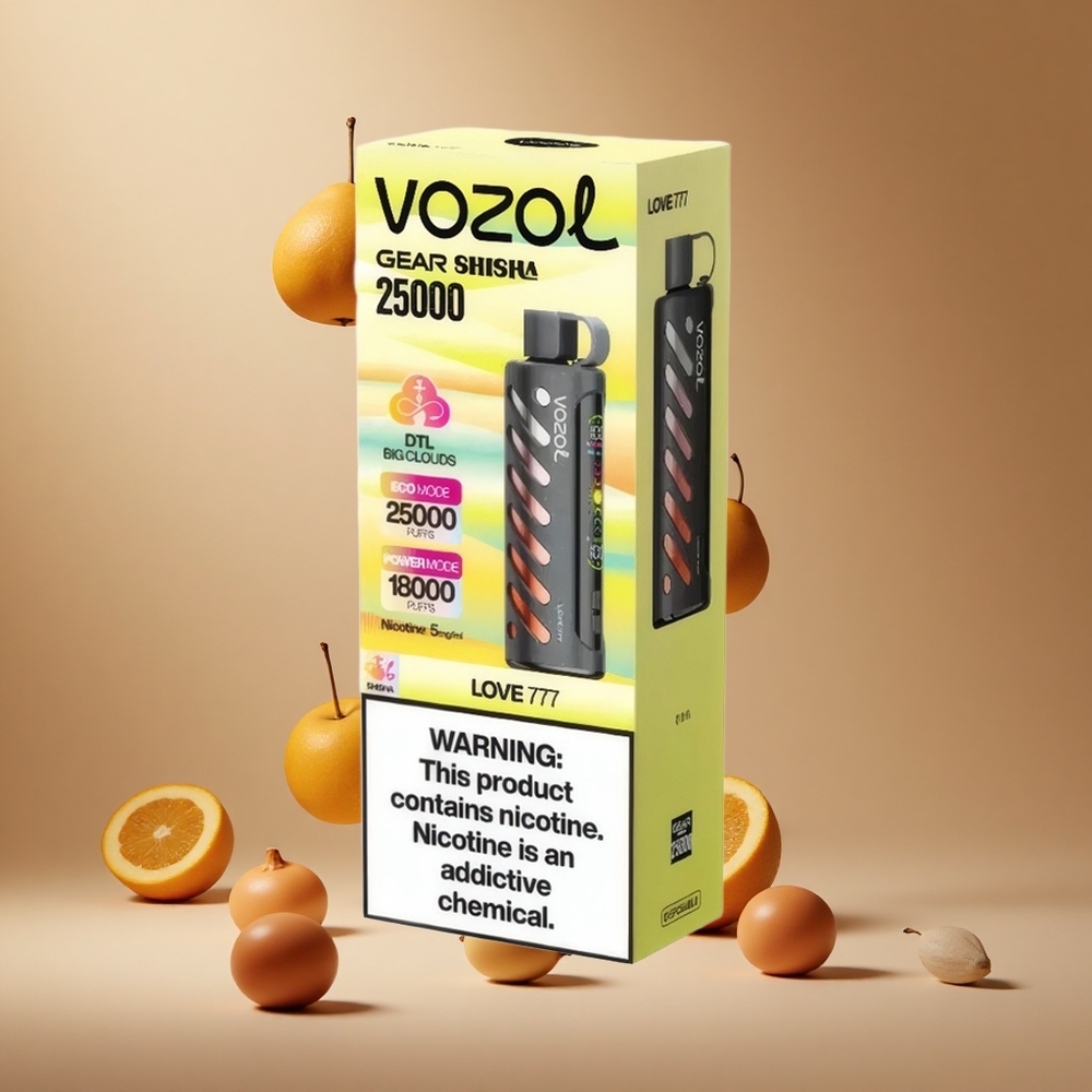 VOZOL Gear Shisha 25000 Pufuri Arome: 30 de Arome Delicioase Baterie: 1000mAh Vape de unică folosință Love 777 Romania wholesale