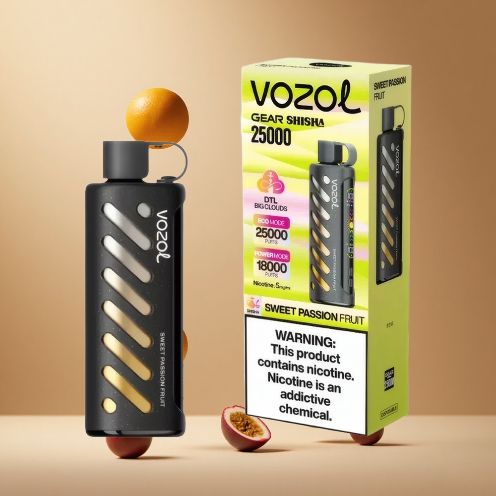 VOZOL Gear Shisha 25000 Pufuri Dulce Fructul Pasiei 30 de Arome Dual Mesh Dual Modes Romania wholesale