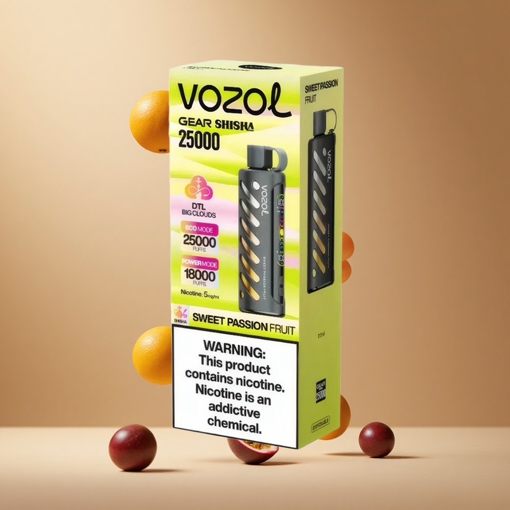 VOZOL Gear Shisha 25000 Pufuri Dulce Fructul Pasiei 30 de Arome Dual Mesh Dual Modes Romania wholesale