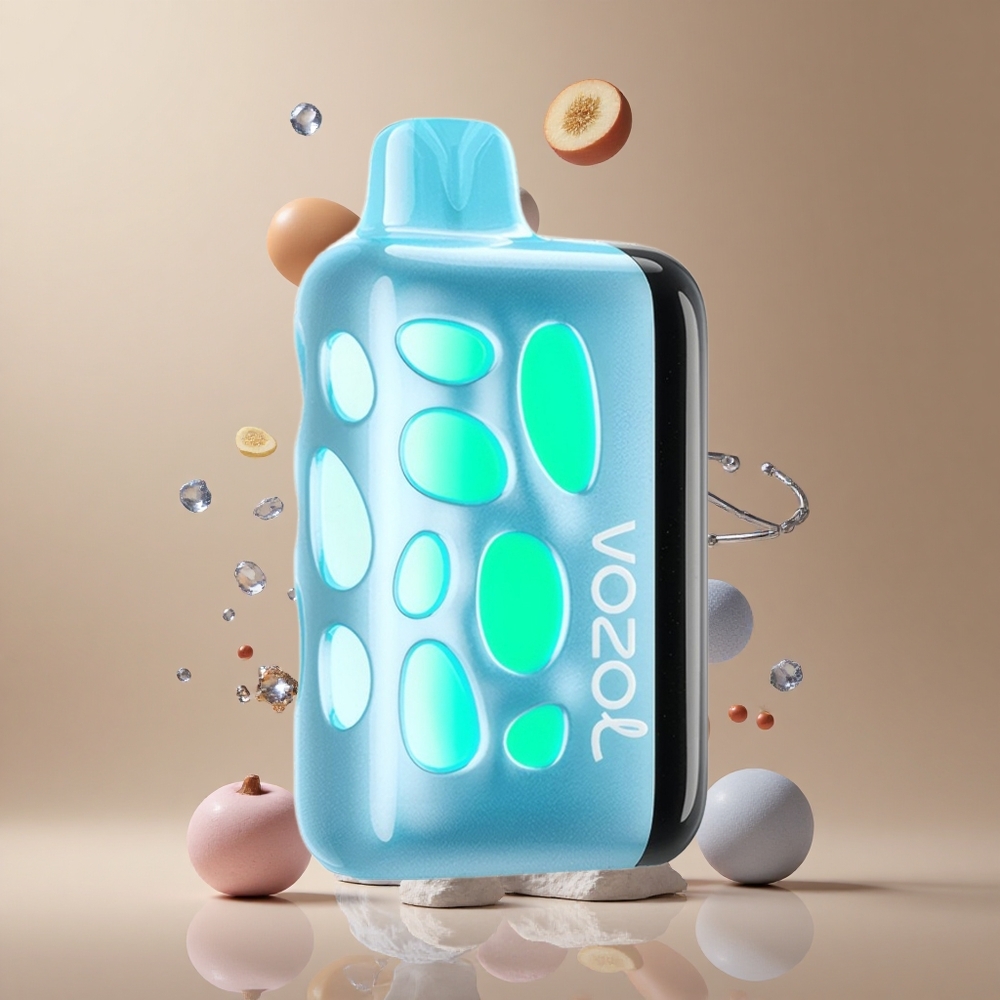 VOZOL RAVE 40000 Vape de unică folosință 1000mAh Capacitate Baterie și 20/50mg/ml Nicotină Afine Răcoritoare Albastru Romania wholesale