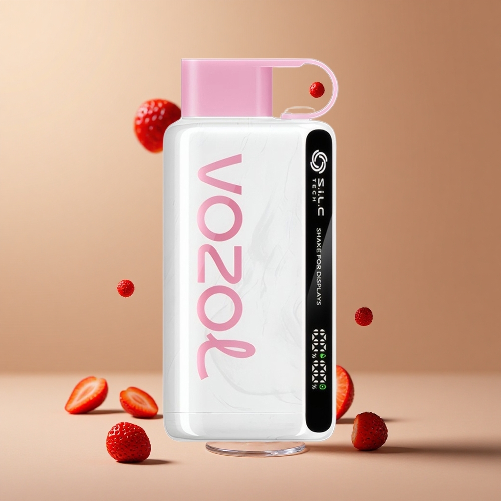 VOZOL STAR 9000/12000 Pufuri Înghețată cu Căpșuni Baterie 650mAh Încărcare 30% mai rapidă Romania wholesale